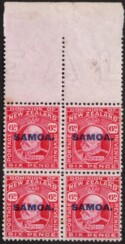Aron R. Halberstam Philatelists Ltd.; British Commonwealth Stamps: SAMOA - KEVII; Scott: 118a; SG: 119a; Condition: VF NH