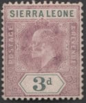 Aron R. Halberstam Philatelists Ltd.; British Commonwealth Stamps: SIERRA LEONE - KEVII; Scott: 82; SG: 91; Condition: VF LH
