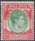 Aron R. Halberstam Philatelists Ltd.; British Commonwealth Stamps: SINGAPORE - KGVI; Scott: 19a; SG: 29; Condition: VF LH