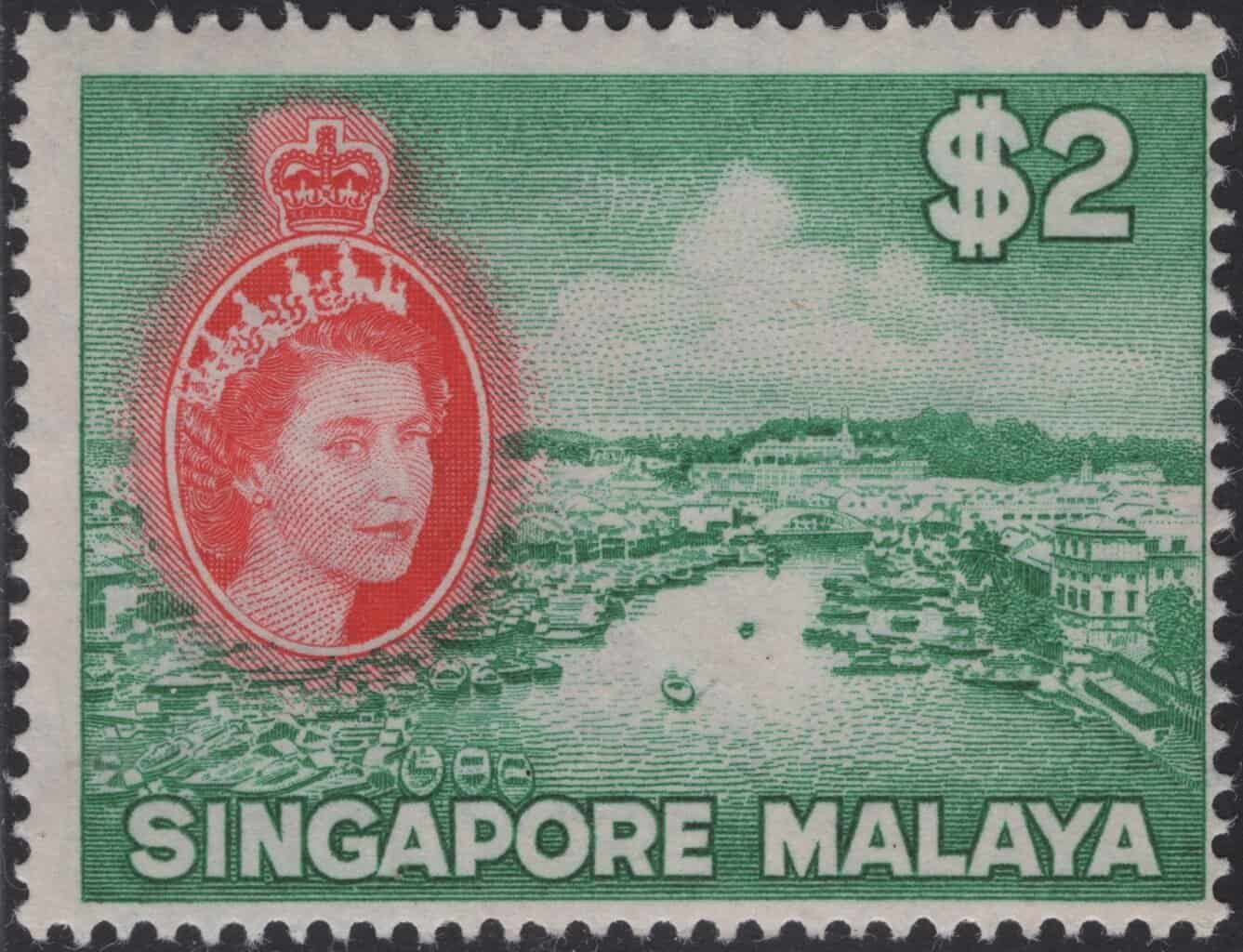 Aron R. Halberstam Philatelists Ltd.; British Commonwealth Stamps: SINGAPORE - QEII; Scott: 41; SG: 51; Condition: F NH
