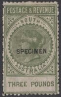 Aron R. Halberstam Philatelists Ltd.; British Commonwealth Stamps: SOUTH AUSTRALIA - QV; Scott: 88; SG: 202s; Condition: F-VF H