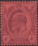 Aron R. Halberstam Philatelists Ltd.; British Commonwealth Stamps: STRAITS SETTLEMENTS - KEVII; Scott: 111; SG: 129; Condition: VF NH