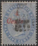 Aron R. Halberstam Philatelists Ltd.; British Commonwealth Stamps: STRAITS SETTLEMENTS - QV; Scott: 68; SG: 73; Condition: F-VF U