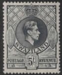 Aron R. Halberstam Philatelists Ltd.; British Commonwealth Stamps: SWAZILAND - KGVI; Scott: 36var; SG: 37; Condition: F-VF LH