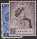 Aron R. Halberstam Philatelists Ltd.; British Commonwealth Stamps: SWAZILAND - KGVI; Scott: 48-49; SG: 46-47; Condition: VF LH