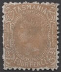 Aron R. Halberstam Philatelists Ltd.; British Commonwealth Stamps: TASMANIA - QV; Scott: 69; SG: 150; Condition: VF LH