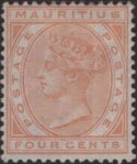 Aron R. Halberstam Philatelists Ltd.; British Commonwealth Stamps: MAURITIUS - QV; Scott: 60; SG: 93; Condition: VF H