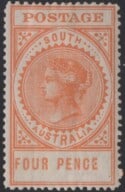 Aron R. Halberstam Philatelists Ltd.; British Commonwealth Stamps: SOUTH AUSTRALIA - QV; Scott: 150; SG: 299b; Condition: F-VF HR