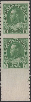Aron R. Halberstam Philatelists Ltd.; British Commonwealth Stamps: CANADA - KGV; Scott: 128; SG: 257b; Condition: F-VF NH +LH