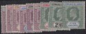 Aron R. Halberstam Philatelists Ltd.; British Commonwealth Stamps: LEEWARD ISLANDS - KEVII; Scott: 20-28; SG: 20-28; Condition: VF LH