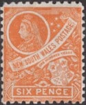 Aron R. Halberstam Philatelists Ltd.; British Commonwealth Stamps: NEW SOUTH WALES - QV; Scott: none; SG: 297g; Condition: F-VF LH