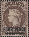 Aron R. Halberstam Philatelists Ltd.; British Commonwealth Stamps: SAINT HELENA - QV; Scott: 38; SG: 43; Condition: F-VF H