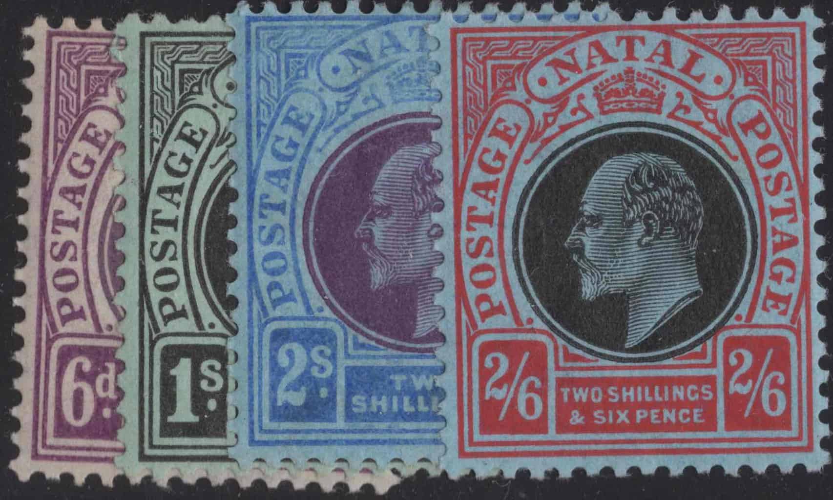 Aron R. Halberstam Philatelists Ltd.; British Commonwealth Stamps: NATAL - ; Scott: 110-113; SG: 165-168; Condition: VF LH