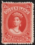 Aron R. Halberstam Philatelists Ltd.; British Commonwealth Stamps: QUEENSLAND - QV; Scott: 80; SG: 158; Condition: F-VF H