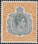 Aron R. Halberstam Philatelists Ltd.; British Commonwealth Stamps: BERMUDA - KGVI; Scott: 127; SG: 120e; Condition: F-VF NH