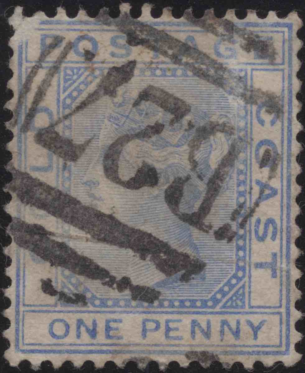 Aron R. Halberstam Philatelists Ltd.; British Commonwealth Stamps: GOLD COAST - QV; Scott: 10; SG: 9; Condition: F-VF U