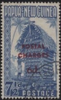 Aron R. Halberstam Philatelists Ltd.; British Commonwealth Stamps: PAPUA NEW GUINEA - QEII; Scott: J3; SG: D4; Condition: F-VF U