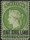 Aron R. Halberstam Philatelists Ltd.; British Commonwealth Stamps: SAINT HELENA - QV; Scott: 39; SG: 45; Condition: VF H