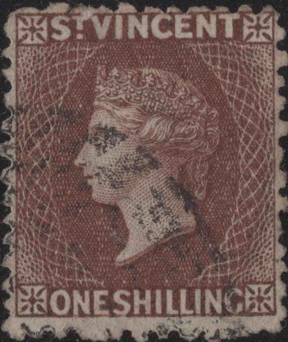 Aron R. Halberstam Philatelists Ltd.; British Commonwealth Stamps: SAINT VINCENT - ; Scott: 10; SG: 14; Condition: F-VF U