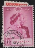 Aron R. Halberstam Philatelists Ltd.; British Commonwealth Stamps: SAINT VINCENT - KGVI; Scott: 154-155; SG: 162-163; Condition: VF U
