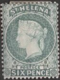 Aron R. Halberstam Philatelists Ltd.; British Commonwealth Stamps: SAINT HELENA - QV; Scott: 7; SG: 44; Condition: F-VF HR