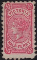Aron R. Halberstam Philatelists Ltd.; British Commonwealth Stamps: VICTORIA - QV; Scott: 130; SG: 181; Condition: F-VF H
