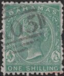 Aron R. Halberstam Philatelists Ltd.; British Commonwealth Stamps: BAHAMAS - QV; Scott: 15; SG: 38; Condition: F-VF U