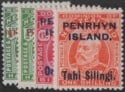 Aron R. Halberstam Philatelists Ltd.; British Commonwealth Stamps: PENRHYN - KEVII; Scott: 13-16; SG: none; Condition: F-VF NH