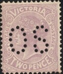 Aron R. Halberstam Philatelists Ltd.; British Commonwealth Stamps: VICTORIA - QV; Scott: 196 var; SG: 387a var; Condition: F-VF H