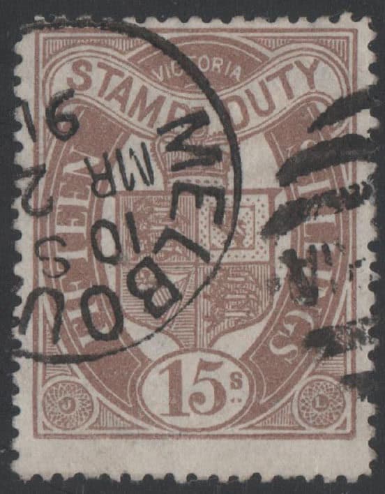 Aron R. Halberstam Philatelists Ltd.; British Commonwealth Stamps: VICTORIA - QV; Scott: AR47; SG: none; Condition: F-VF U