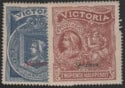 Aron R. Halberstam Philatelists Ltd.; British Commonwealth Stamps: VICTORIA - QV; Scott: B1-2; SG: 353s-354s; Condition: VF NH