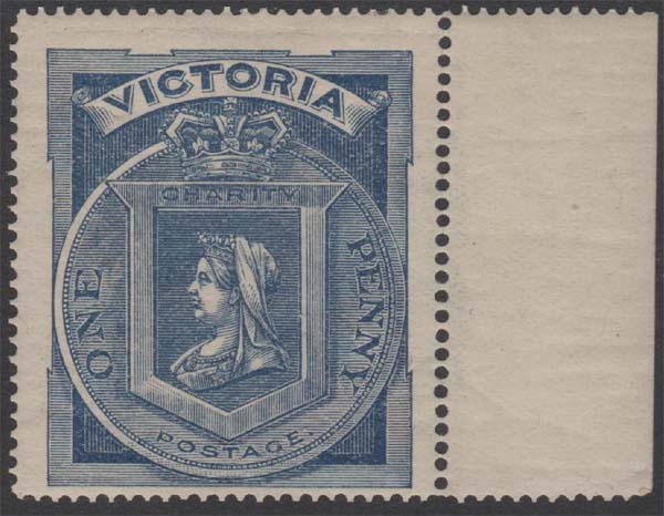 Aron R. Halberstam Philatelists Ltd.; British Commonwealth Stamps: VICTORIA - QV; Scott: B1; SG: 353; Condition: F-VF NH