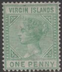 Aron R. Halberstam Philatelists Ltd.; British Commonwealth Stamps: VIRGIN ISLANDS - QV; Scott: 10; SG: 24; Condition: F-VF H