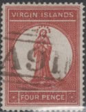 Aron R. Halberstam Philatelists Ltd.; British Commonwealth Stamps: VIRGIN ISLANDS - QV; Scott: 16a; SG: 37; Condition: VF U