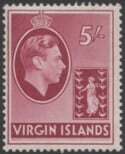 Aron R. Halberstam Philatelists Ltd.; British Commonwealth Stamps: VIRGIN ISLANDS - KGVI; Scott: 85var; SG: 119; Condition: F-VF H