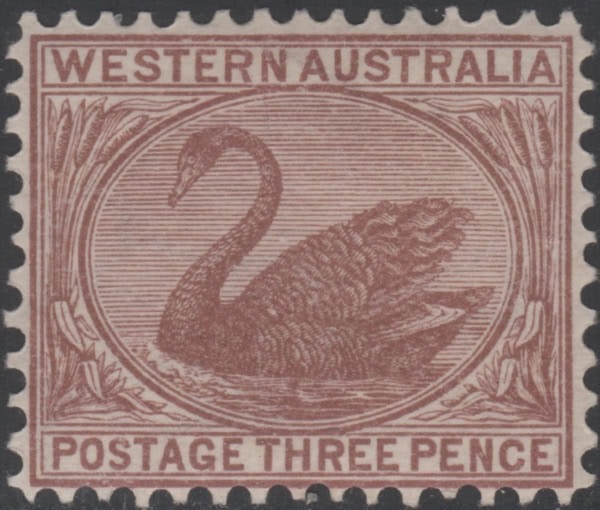 Aron R. Halberstam Philatelists Ltd.; British Commonwealth Stamps: WESTERN AUSTRALIA - QV; Scott: 92; SG: 141; Condition: F-VF H