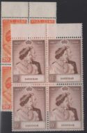 Aron R. Halberstam Philatelists Ltd.; British Commonwealth Stamps: ZANZIBAR - KGVI; Scott: 224-225; SG: 333-334; Condition: VF NH