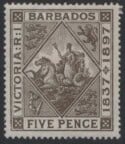 Aron R. Halberstam Philatelists Ltd.; British Commonwealth Stamps: BARBADOS - QV; Scott: 85; SG: 120; Condition: VF H