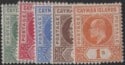 Aron R. Halberstam Philatelists Ltd.; British Commonwealth Stamps: CAYMAN ISLANDS - KEVII; Scott: 8-12; SG: 8-12; Condition: VF LH