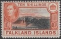 Aron R. Halberstam Philatelists Ltd.; British Commonwealth Stamps: FALKLAND ISLANDS - KGVI; Scott: 95 var; SG: 162b; Condition: VF NH