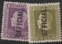 Aron R. Halberstam Philatelists Ltd.; British Commonwealth Stamps: NEW ZEALAND - KGV; Scott: O52-53; SG: O101+104; Condition: F-VF LH
