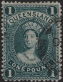 Aron R. Halberstam Philatelists Ltd.; British Commonwealth Stamps: QUEENSLAND - ; Scott: none; SG: 165; Condition: F-VF U