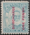 Aron R. Halberstam Philatelists Ltd.; British Commonwealth Stamps: TONGA - QV; Scott: 25; SG: 25; Condition: F-VF H
