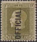 Aron R. Halberstam Philatelists Ltd.; British Commonwealth Stamps: NEW ZEALAND - KGV; Scott: O53; SG: O104; Condition: F-VF LH