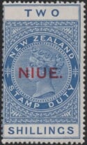 Aron R. Halberstam Philatelists Ltd.; British Commonwealth Stamps: NIUE - QV; Scott: 30; SG: 33; Condition: F-VF LH