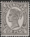Aron R. Halberstam Philatelists Ltd.; British Commonwealth Stamps: QUEENSLAND - QV; Scott: 136; SG: 294; Condition: F-VF H