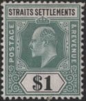 Aron R. Halberstam Philatelists Ltd.; British Commonwealth Stamps: STRAITS SETTLEMENTS - KEVII; Scott: 123; SG: 136; Condition: VF LH