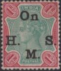 Aron R. Halberstam Philatelists Ltd.; British Commonwealth Stamps: INDIA - QV; Scott: none; SG: O47; Condition: VF H