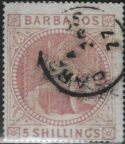 Aron R. Halberstam Philatelists Ltd.; British Commonwealth Stamps: BARBADOS - QV; Scott: 43; SG: 64; Condition: F-VF U