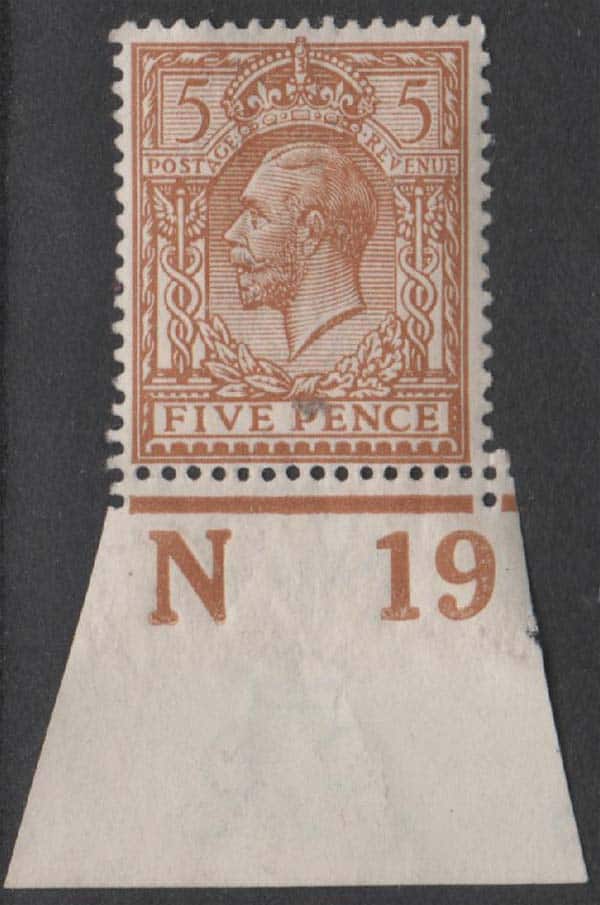 Aron R. Halberstam Philatelists Ltd.; British Commonwealth Stamps: GREAT BRITAIN - KGV; Scott: 166 var; SG: 382; Condition: VF LH